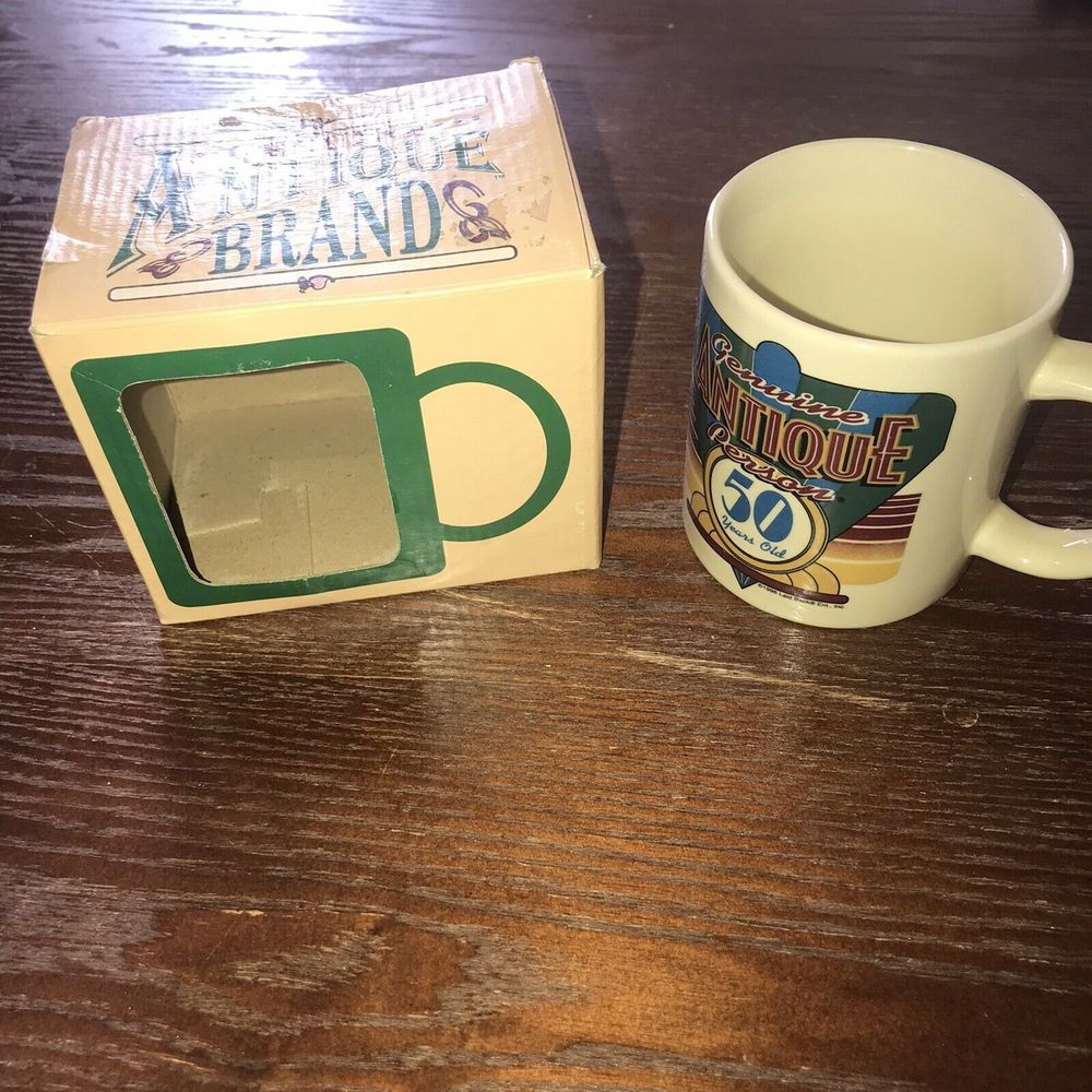 Vtg "GENUINE ANTIQUE PERSON" Mug Rare